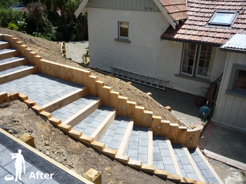 Steps & terraces garden renovation