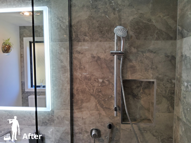 Luxury Marble Ensuite – Stoke Bathroom Renovation