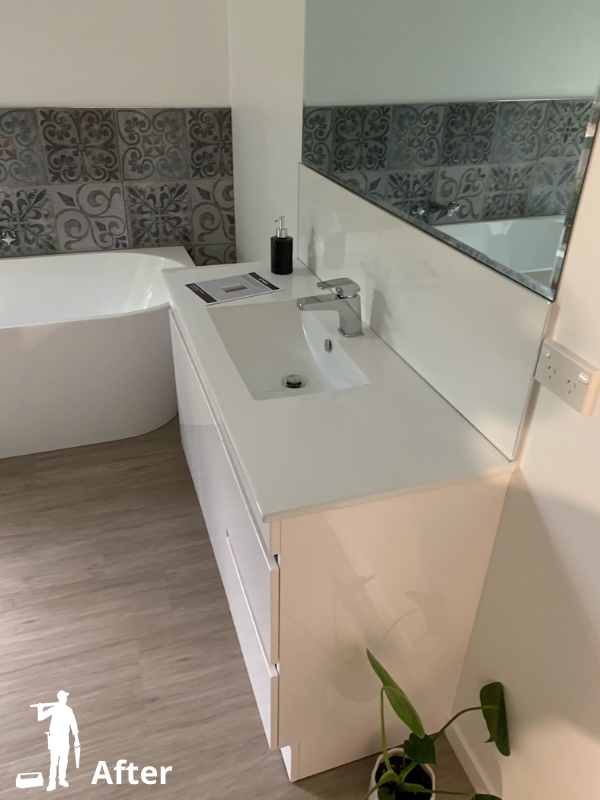 Feature Tile Wall – Richmond Bathroom Renovation