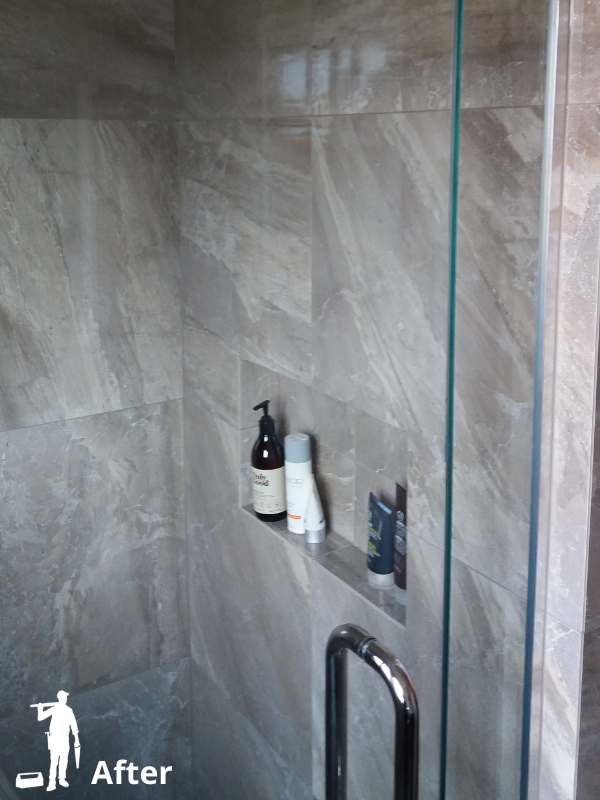 natural finishes all around - bathroom renovation