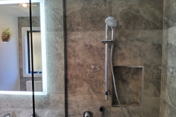Luxury Marble Ensuite - Stoke Bathroom Renovation