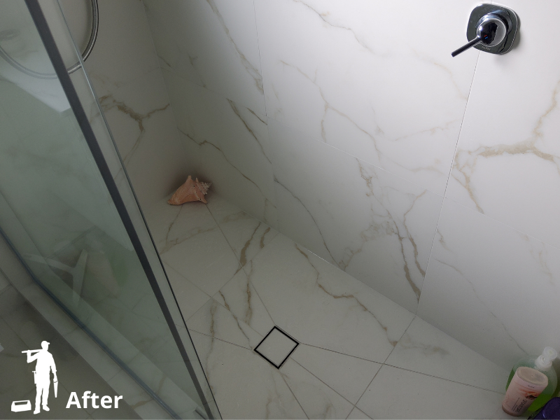 Small Modern Marble – The Glen Bathroom Renovation